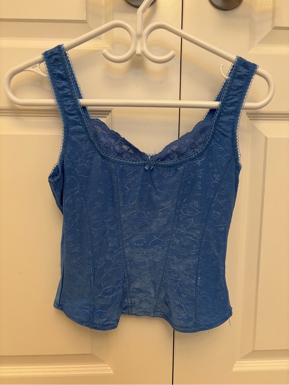 Arianne Blue Lace Tank Camisole